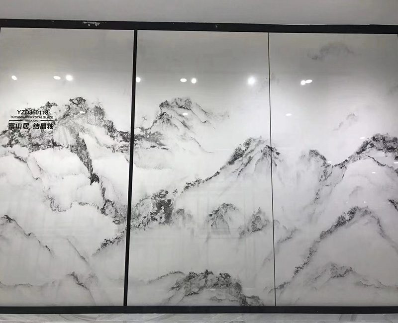 天然石背景墻案例