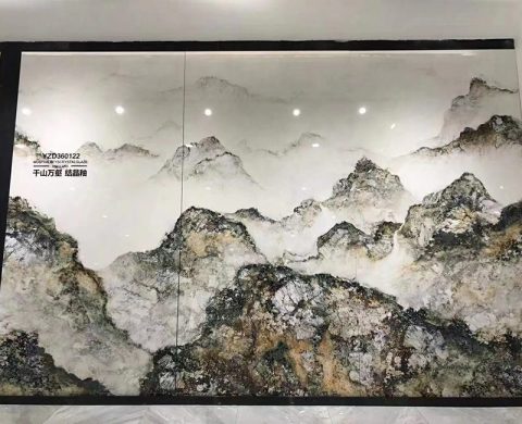 微晶石背景墻案例